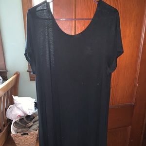 Black target dress